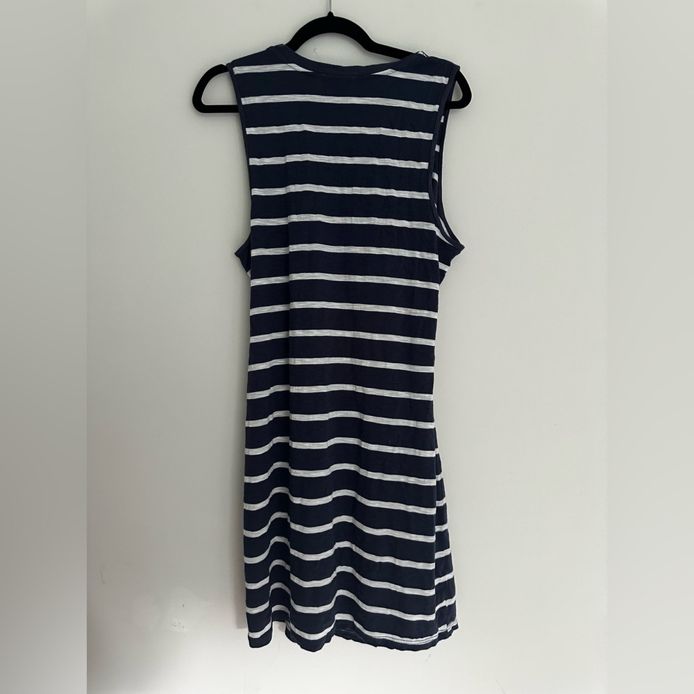 NWT | T.La/Anthro | Woman’s Sz XL | Blue and White Striped Dress with Cut Out - Picture 6 of 6